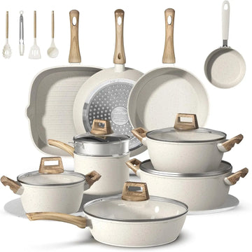 10 Piece Stainless Steel Cookware Set for Kitchen - Silver, Non Toxic, Triply Encapsulated Base, Induction Safe