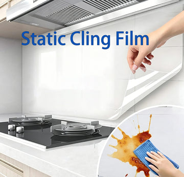 Multi-Size Transparent Electrostatic Adsorption Protective Film Suitable For Kitchens Oil-Proof And Stain-Proof Wall Film.