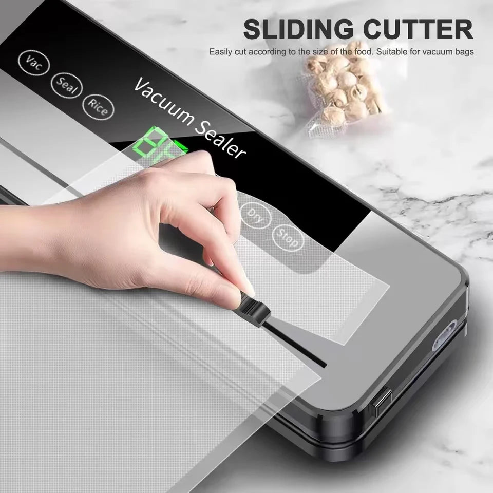 Electric Vacuum Sealer Built-in Cutter Kitchen Food S