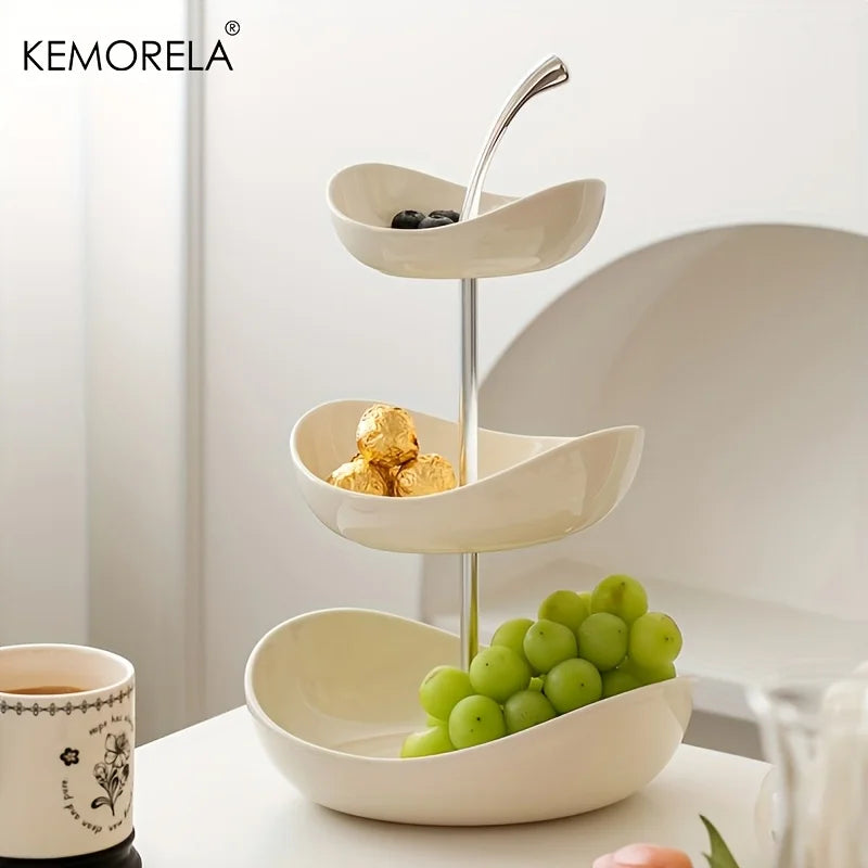 Luxury Tiered Ceramic Fruit & Dessert Stand